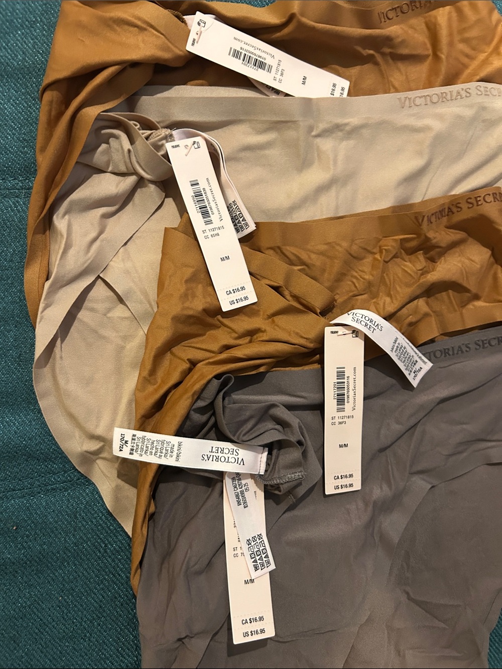 New Victoria’s Secret, seamless beige, gray, and gold underwear new with tags. - Picture 3 of 8